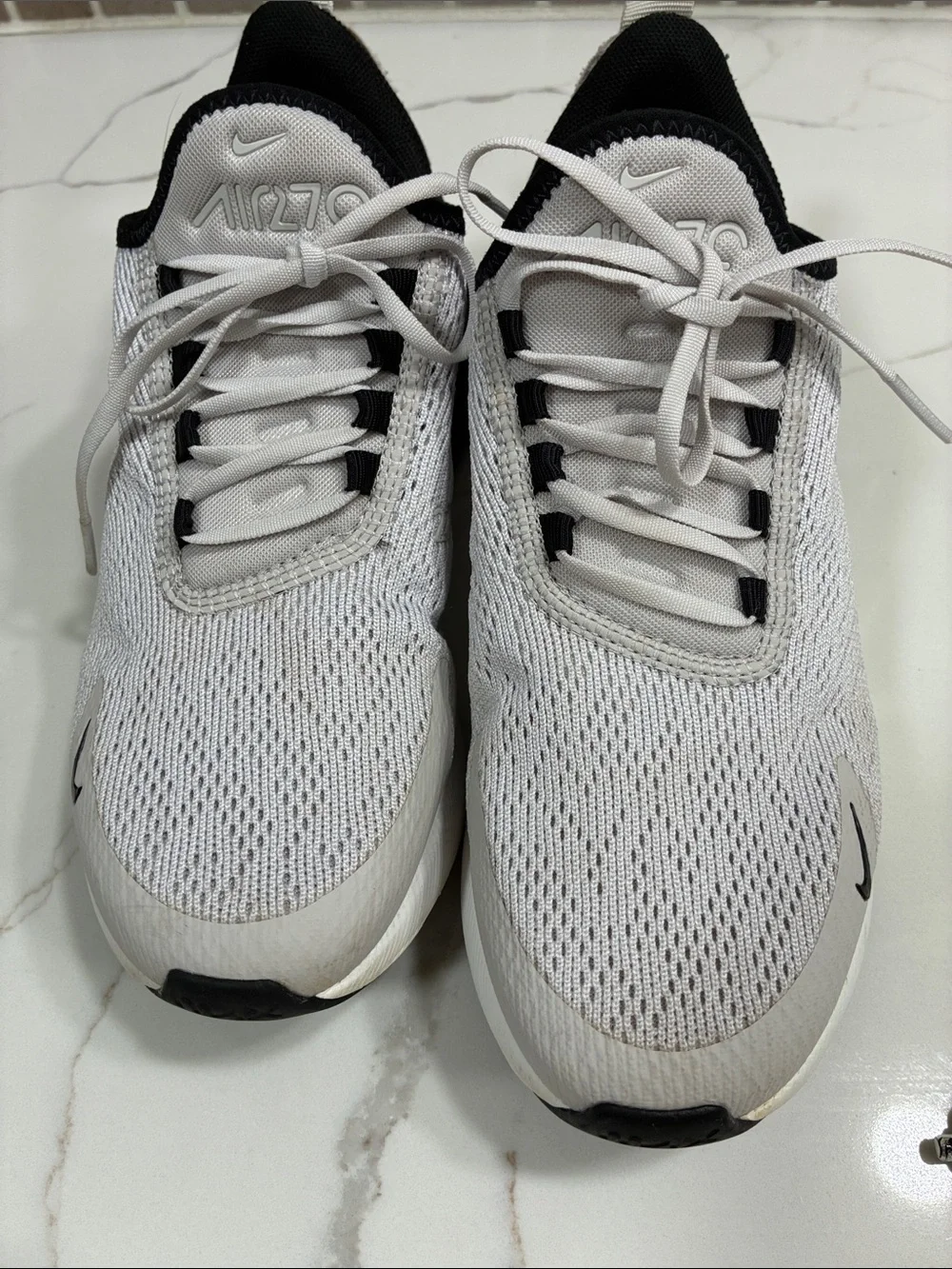 Nike silver “lace” and Black Air Max 270 Athletic Sneakers Women’s Size 6